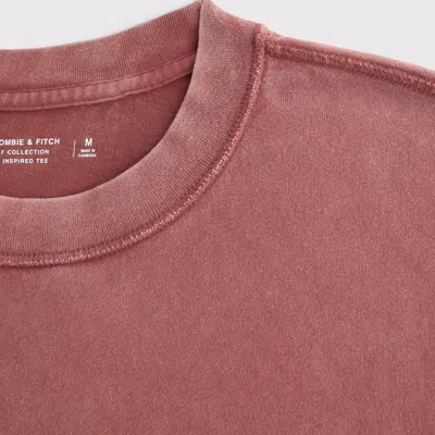 Abercrombie & Fitch Vintage-inspired Tee In Pink