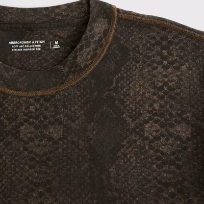 Abercrombie & Fitch Vintage-inspired Tee In Brown