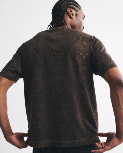 Abercrombie & Fitch Vintage-inspired Tee In Brown