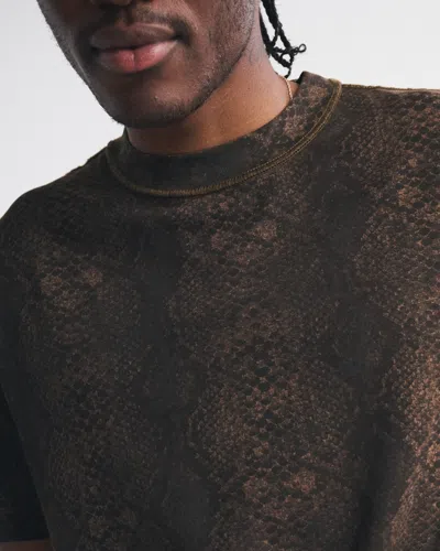 Abercrombie & Fitch Vintage-inspired Tee In Brown