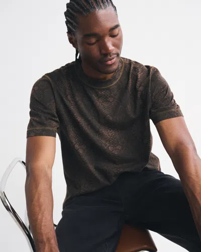 Abercrombie & Fitch Vintage-inspired Tee In Brown