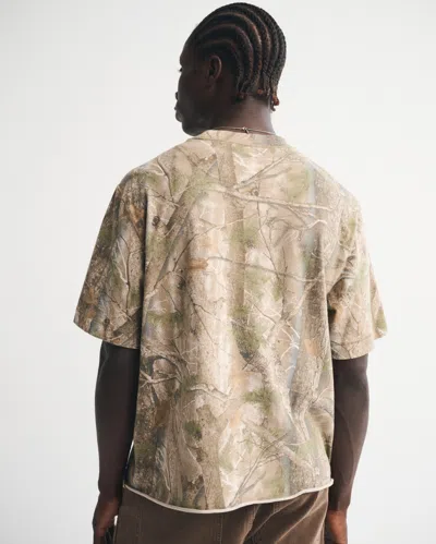 Abercrombie & Fitch Vintage-inspired Cropped Tee In Multi