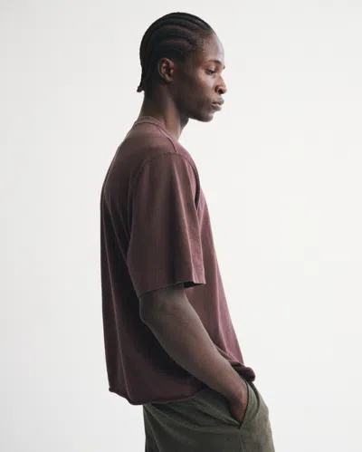 Abercrombie & Fitch Vintage-inspired Cropped Tee In Brown