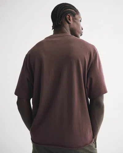 Abercrombie & Fitch Vintage-inspired Cropped Tee In Brown