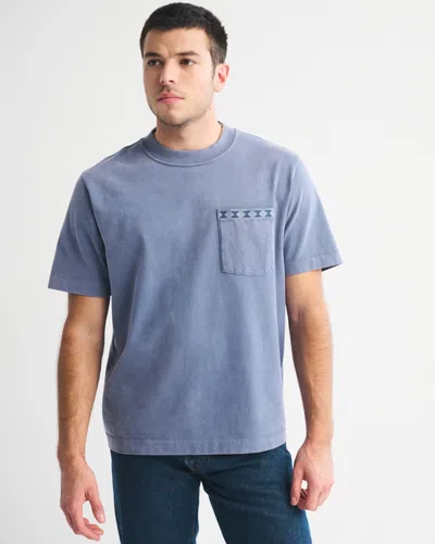 Abercrombie & Fitch Premium Heavyweight 2.0 Tee In Blue