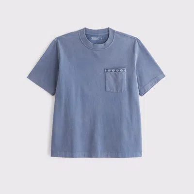 Abercrombie & Fitch Premium Heavyweight 2.0 Tee In Blue