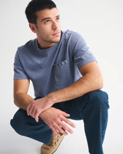 Abercrombie & Fitch Premium Heavyweight 2.0 Tee In Blue