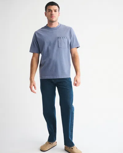 Abercrombie & Fitch Premium Heavyweight 2.0 Tee In Blue