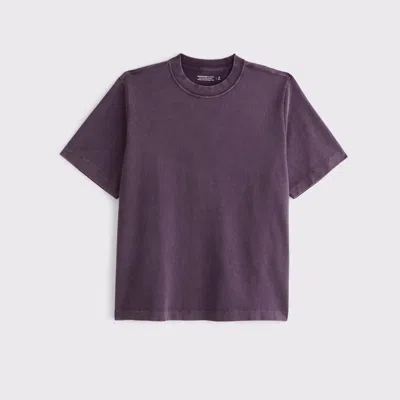 Abercrombie & Fitch Premium Heavyweight 2.0 Tee In Purple