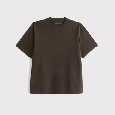 Abercrombie & Fitch Premium Heavyweight 2.0 Tee In Brown