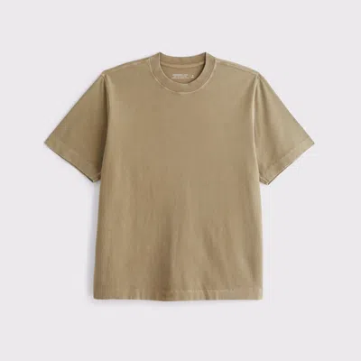 Abercrombie & Fitch Premium Heavyweight 2.0 Tee In Brown
