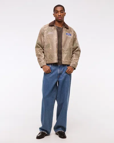 Abercrombie & Fitch Classic Polished Cropped Tee In Brown