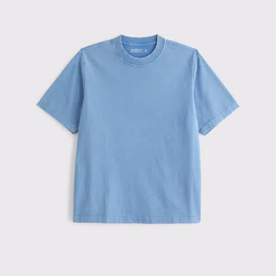 Abercrombie & Fitch Premium Heavyweight 2.0 Tee In Blue