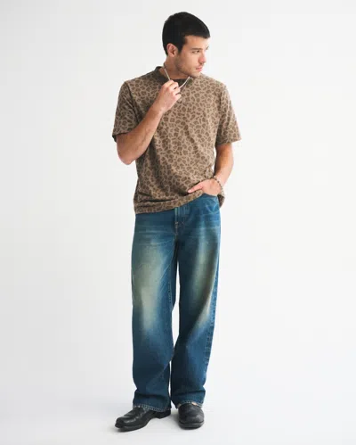 Abercrombie & Fitch Vintage-inspired Tee In Brown