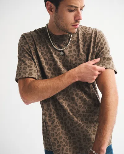 Abercrombie & Fitch Vintage-inspired Tee In Brown