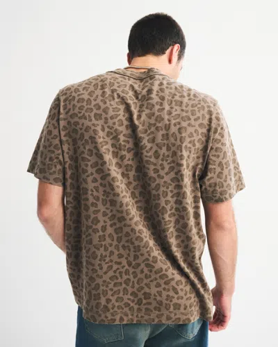 Abercrombie & Fitch Vintage-inspired Tee In Brown