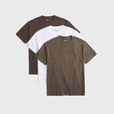 Abercrombie & Fitch 3-pack Relaxed Essential Tees In Multi