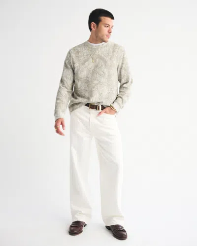 Abercrombie & Fitch Long-sleeve Classic Waffle Tee In Green