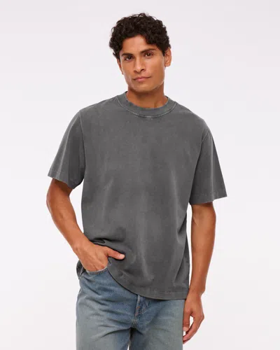 Abercrombie & Fitch Premium Heavyweight 2.0 Tee In Gray