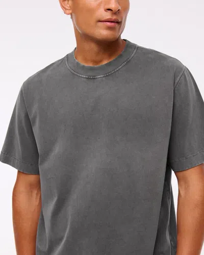 Abercrombie & Fitch Premium Heavyweight 2.0 Tee In Gray