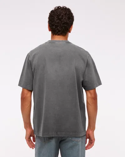 Abercrombie & Fitch Premium Heavyweight 2.0 Tee In Gray