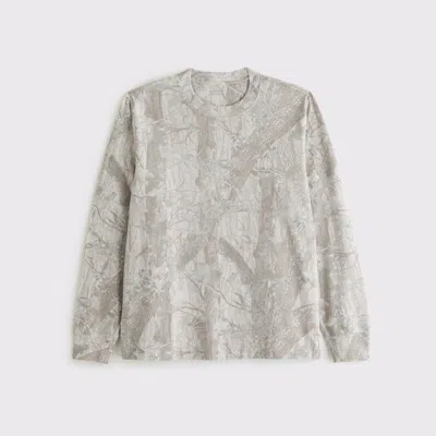 Abercrombie & Fitch Long-sleeve Premium Heavyweight 2.0 Tee In White