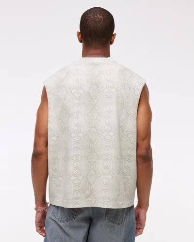 Abercrombie & Fitch Premium Heavyweight Tank In White