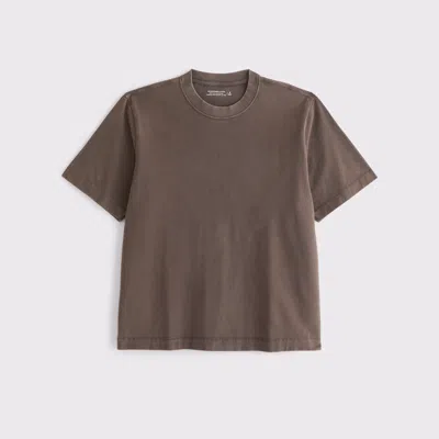 Abercrombie & Fitch Premium Heavyweight 2.0 Tee In Brown