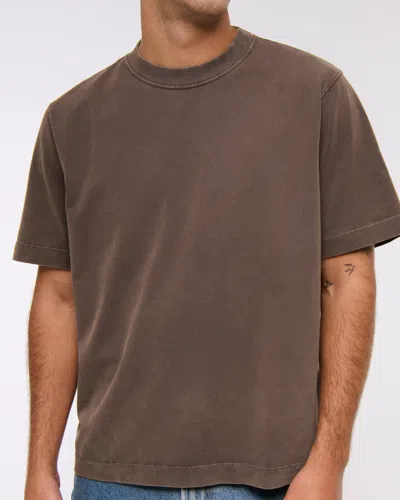 Abercrombie & Fitch Premium Heavyweight 2.0 Tee In Brown