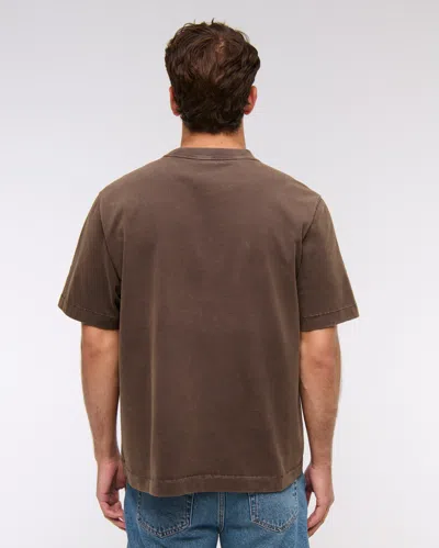 Abercrombie & Fitch Premium Heavyweight 2.0 Tee In Brown