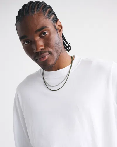 Abercrombie & Fitch Long-sleeve Premium Heavyweight 2.0 Tee In White