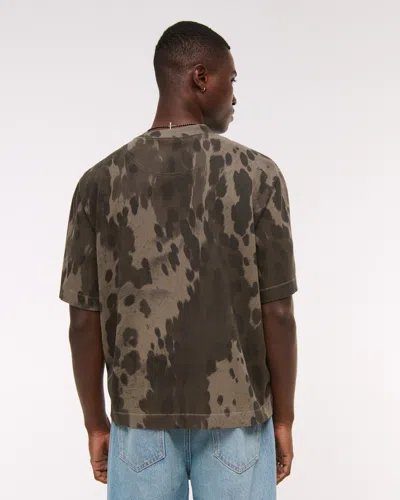 Abercrombie & Fitch Premium Heavyweight Cropped Tee In Multi