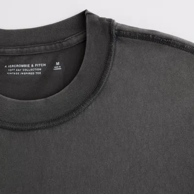 Abercrombie & Fitch Vintage-inspired Tee In Gray