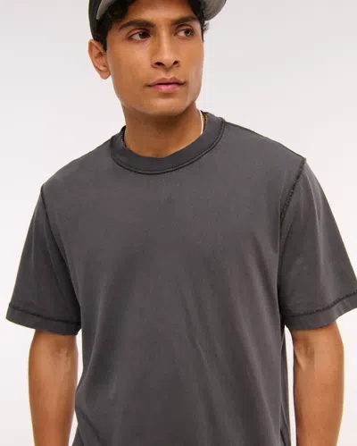 Abercrombie & Fitch Vintage-inspired Tee In Gray