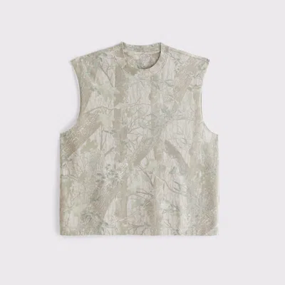 Abercrombie & Fitch Premium Heavyweight Tank In Gray
