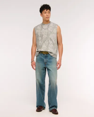 Abercrombie & Fitch Premium Heavyweight Tank In Gray