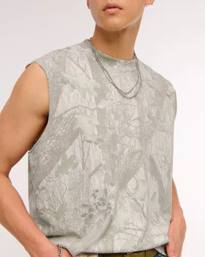 Abercrombie & Fitch Premium Heavyweight Tank In Gray