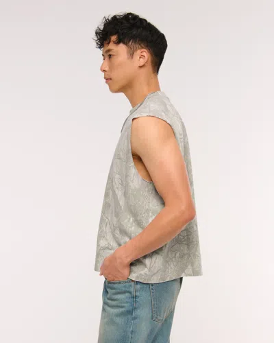 Abercrombie & Fitch Premium Heavyweight Tank In Gray