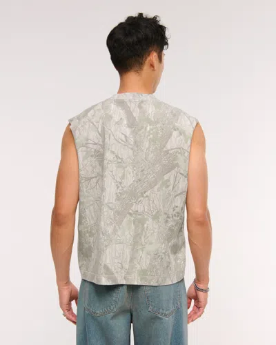 Abercrombie & Fitch Premium Heavyweight Tank In Gray