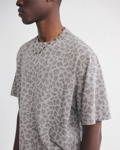 Abercrombie & Fitch Premium Heavyweight Cropped Tee In Gray