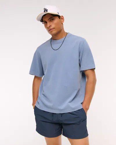 Abercrombie & Fitch Premium Heavyweight 2.0 Tee In Blue
