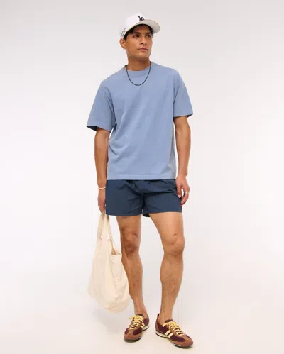 Abercrombie & Fitch Premium Heavyweight 2.0 Tee In Blue