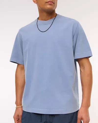 Abercrombie & Fitch Premium Heavyweight 2.0 Tee In Blue