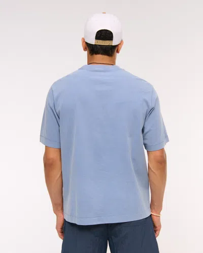Abercrombie & Fitch Premium Heavyweight 2.0 Tee In Blue