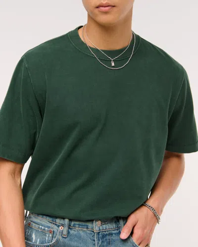 Abercrombie & Fitch Premium Heavyweight 2.0 Tee In Green