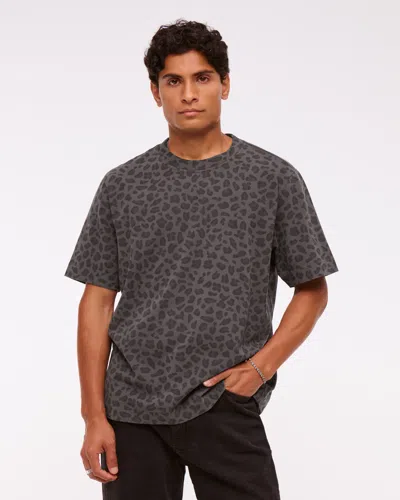 Abercrombie & Fitch Premium Heavyweight 2.0 Tee In Gray