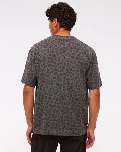 Abercrombie & Fitch Premium Heavyweight 2.0 Tee In Gray