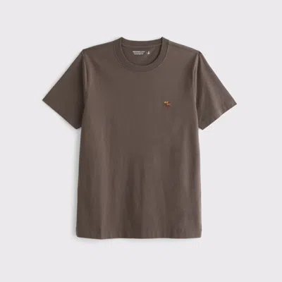 Abercrombie & Fitch Slim Polished Signature Icon Tee In Brown