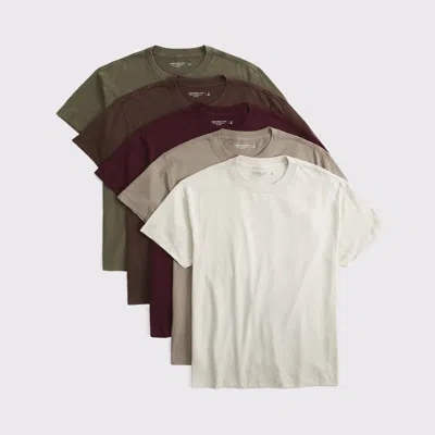 Abercrombie & Fitch 5-pack Relaxed Essential Tees In Multi