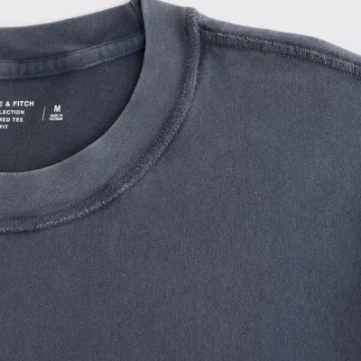 Abercrombie & Fitch Vintage-inspired Cropped Tee In Gray